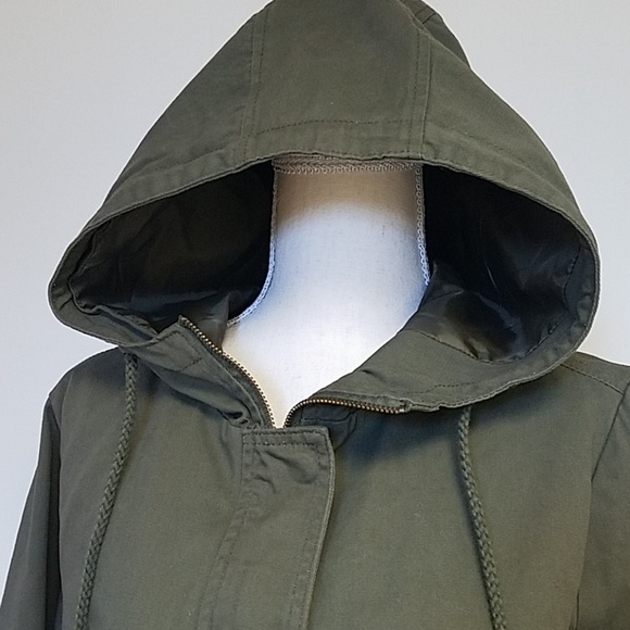 Forever flower Canvas Military jacket Sz L - Picture 4 of 6